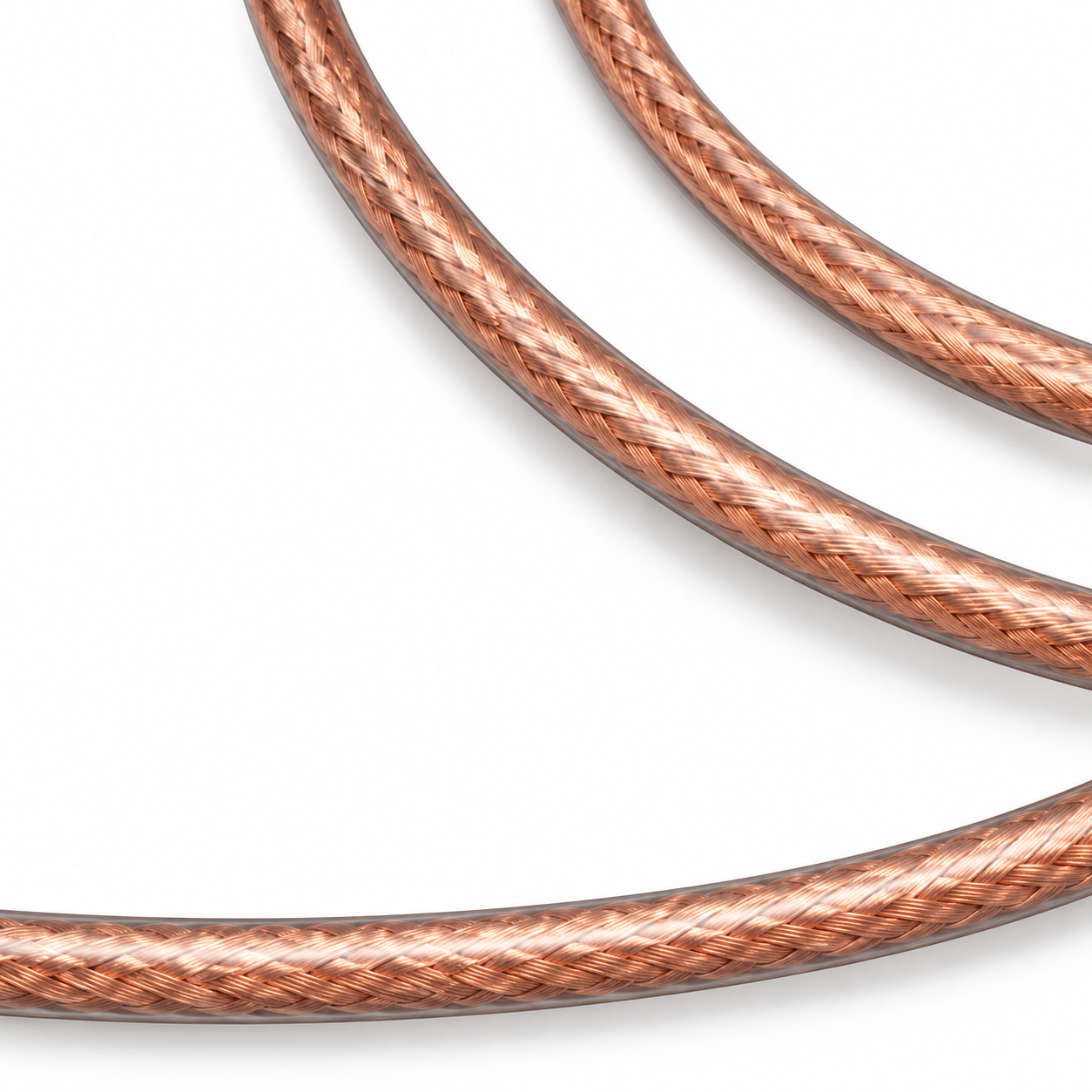 RRCBI Insulated Pure Copper Circular Braided Tape