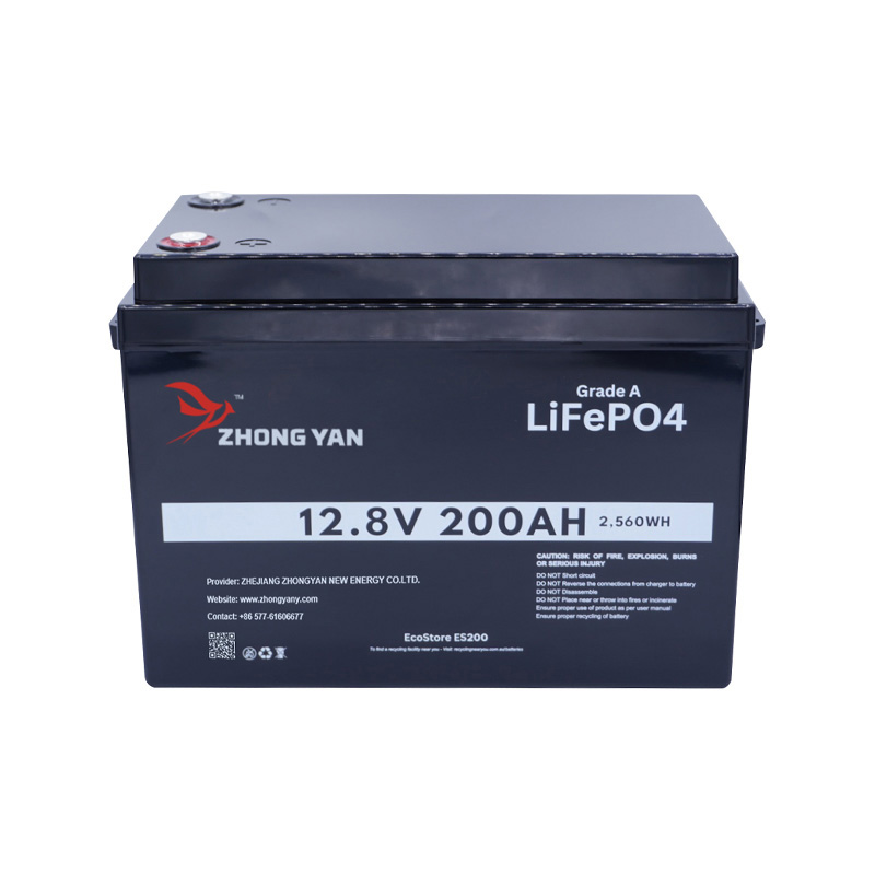 EleStore 200Ah 12.8V LiFePO4 Battery -(EVE Cells) & (Bluetooth BMS -JBD)